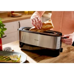 Philips HD2692/90 Viva Collection Broodrooster lange sleuf RVS/Zwart