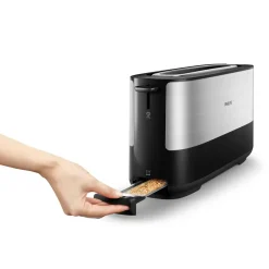 Philips HD2692/90 Viva Collection Broodrooster lange sleuf RVS/Zwart