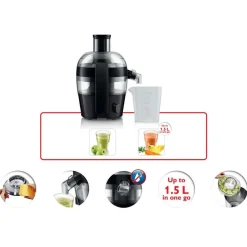 Philips HR1832/00 Viva Collectie Sapcentrifuge Zwart