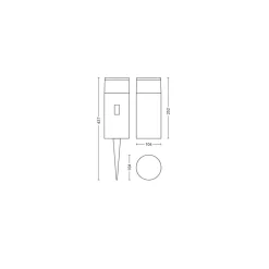 Philips Lighting Hue Calla sokkellamp wit en gekleurd licht laag basis