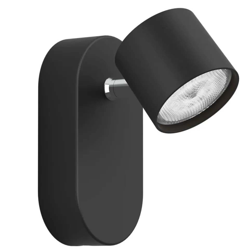 Philips Lighting STAR single spot black 1x4.5W SELV Dim