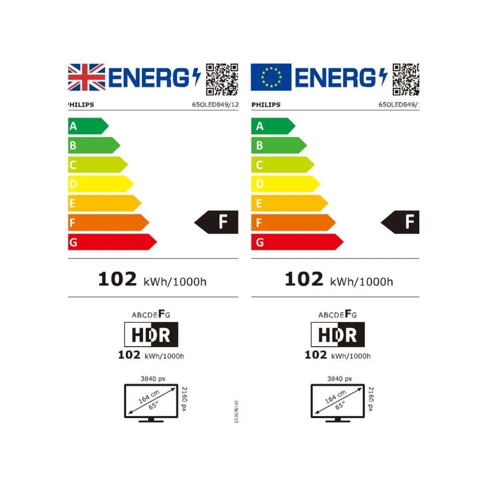 Philips 65OLED849/12 OLED 4K Ambilight TV 65inch