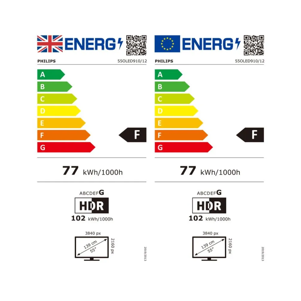 Philips 55OLED910/12 OLED+ 4K Ambilight TV 55Inch