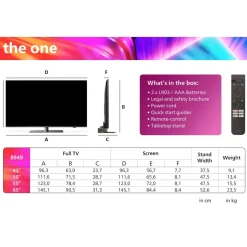 Philips 65PUS8949/12 The one 4K Ambilight TV 65inch
