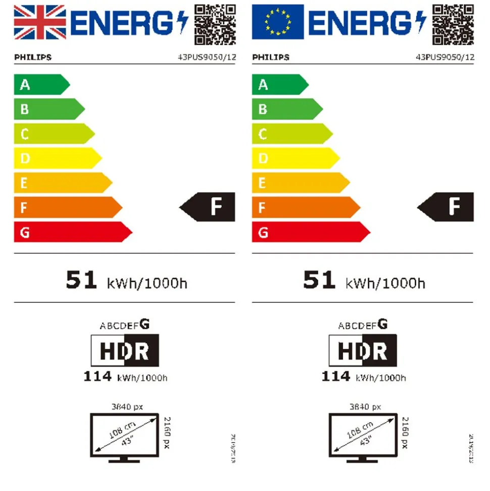 Philips 43PUS9050/12 The One 4K Ambilight TV 43inch