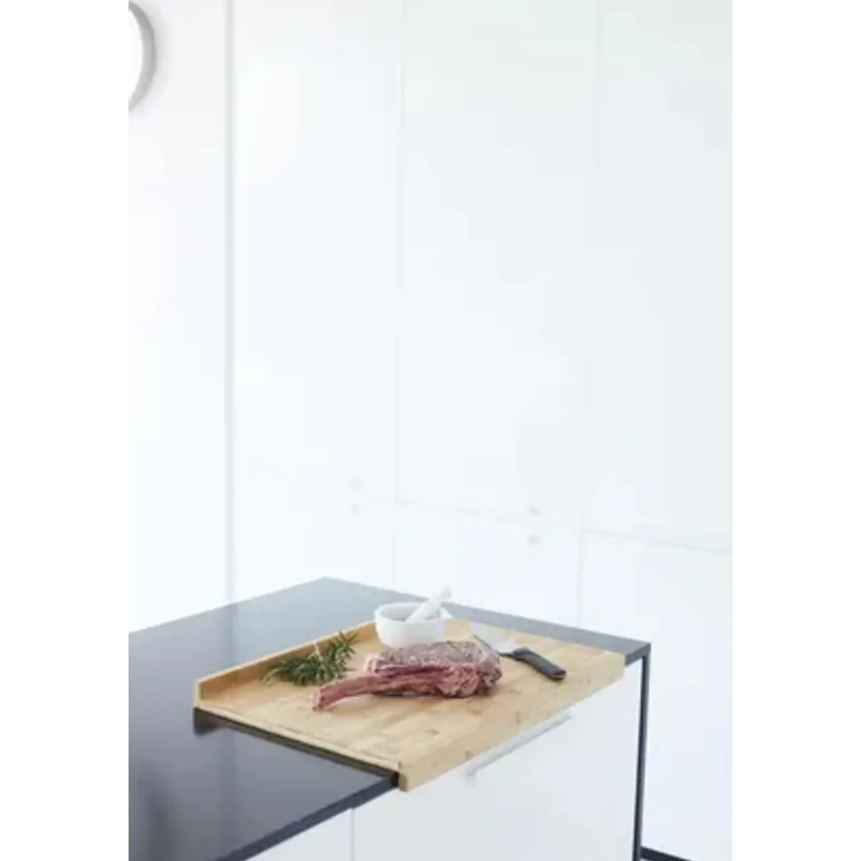 Point-Virgule aanrechtplank met sapgeul uit bamboe 60x40x7cm FSC 100%