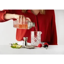 Point-Virgule 6-delige cocktailset van glas en rvs