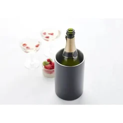 Point-Virgule flessenkoeler uit rvs zwart Ø 11.9cm