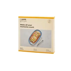 Point-Virgule set van 12 prikkers met bol in rvs 3 kleuren 10.8x0.8x.0.8cm