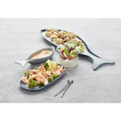 Point-Virgule set van 12 prikkers met ring in rvs 3 kleuren 10.8x0.8x.0.8cm