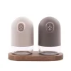 Point-Virgule Set van peper- en zoutvat taupe/grijs met houder