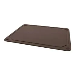 Point-Virgule snijplank met sapgeul uit houtvezel zwart 44x32.5x0.6cm FSC MIX