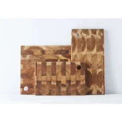 Point-Virgule snijplank uit gerecycled teakhout 30x20x2cm