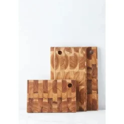 Point-Virgule snijplank uit gerecycled teakhout 40x30x2cm