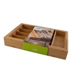 Point-Virgule Verstelbare besteklade uit bamboe 40.5x26.5x6.5cm FSC 100% sgsch-coc-041337