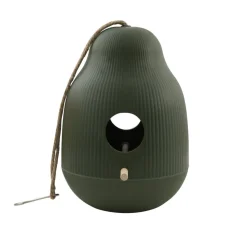 Point-Virgule Vogelhuisje uit bamboevezel jagersgroen ø 18.1cm H 25cm