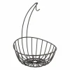 Point-Virgule Wire bananenhouder en fruitmand zwart