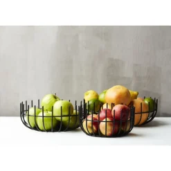 Point-Virgule Wire mand zwart by Tore Bleuzé Ø 20cm