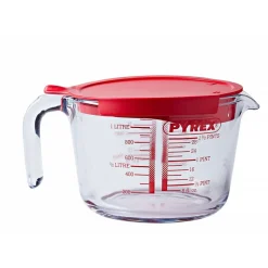 Pyrex Classic Maatbeker in Borosilicaatglas met Afsluitdeksel 1l