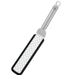 Rösle Flexibele spatel geperforeerd 32cm RVS met siliconen rand
