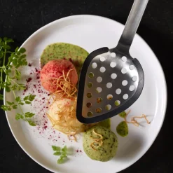 Rösle Multifunctionele lepel 34,5cm RVS met siliconen rand