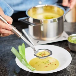 Rösle Sauslepel 27cm RVS met siliconen rand