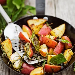 Rösle Schuine spatel geperforeerd 32cm RVS