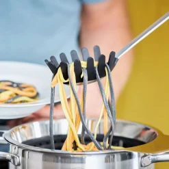 Rösle Spaghettilepel 32,5cm RVS met siliconen randen