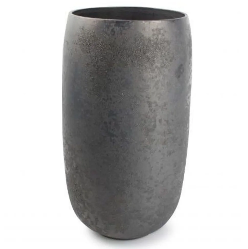 Salt & Pepper Bullet Vaas 24xH42cm antraciet