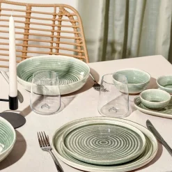 Salt & Pepper Cameo Plat bord 27,5cm groen
