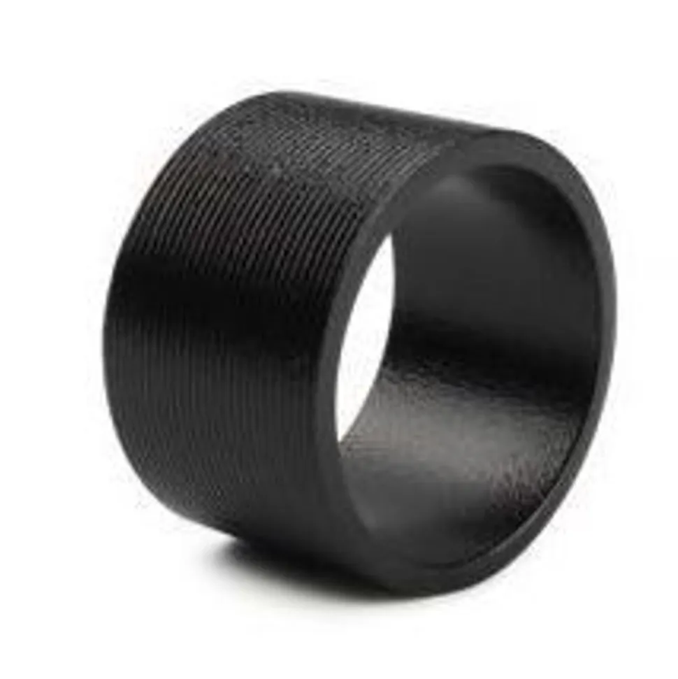 Salt & Pepper Centro Servetring 4cm lijn zwart set/4