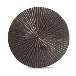 Salt & Pepper Charm Glasonderzetter 10cm geribbeld zwart set/4