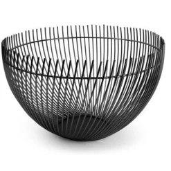 Salt & Pepper Iris Draadmand 30xH18cm zwart twisted