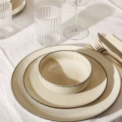 Salt & Pepper Meridian Plat bord 20cm ivoor