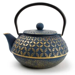 Salt & Pepper My Tea Theepot 80cl blad goud/blauw