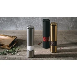 Salt & Pepper Spice Peper/zoutmolen H21,5cm goud