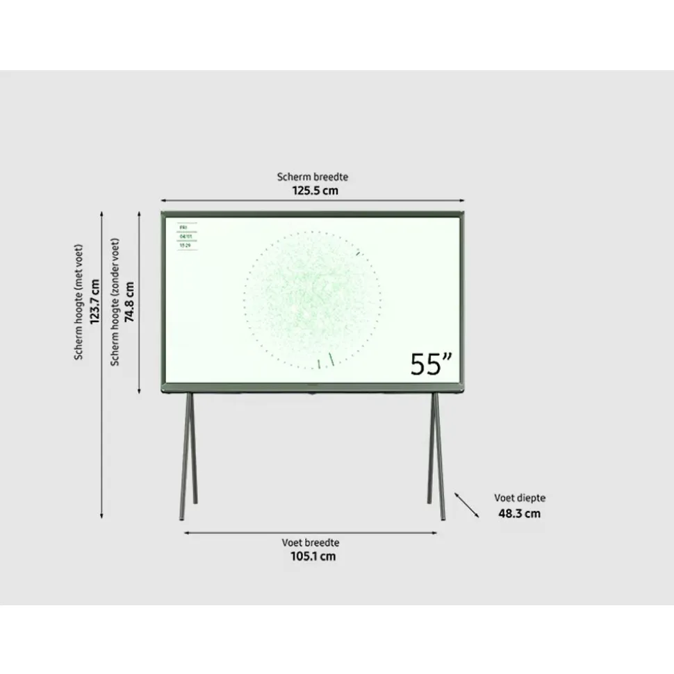 Samsung The Serif QLED 4K (2024) 55Inch Ivy Green