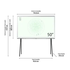 Samsung The Serif QLED 4K (2024) 50inch Cloud White