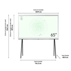 Samsung The Serif QLED 4K (2024) 65inch Cloud White