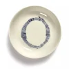 Serax Feast tableware by Ottolenghi Schotel S 11.5cm H2cm Wit Swirl-Stripes Blauw
