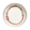 Serax Feast tableware by Ottolenghi Diep Bord 22cm H4cm Wit Swirl-Stripes Rood