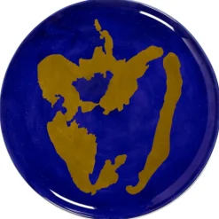 Serax Feast tableware by Ottolenghi Serveerbord 35cm H2cm Lapis Lazuli Paprika Goud