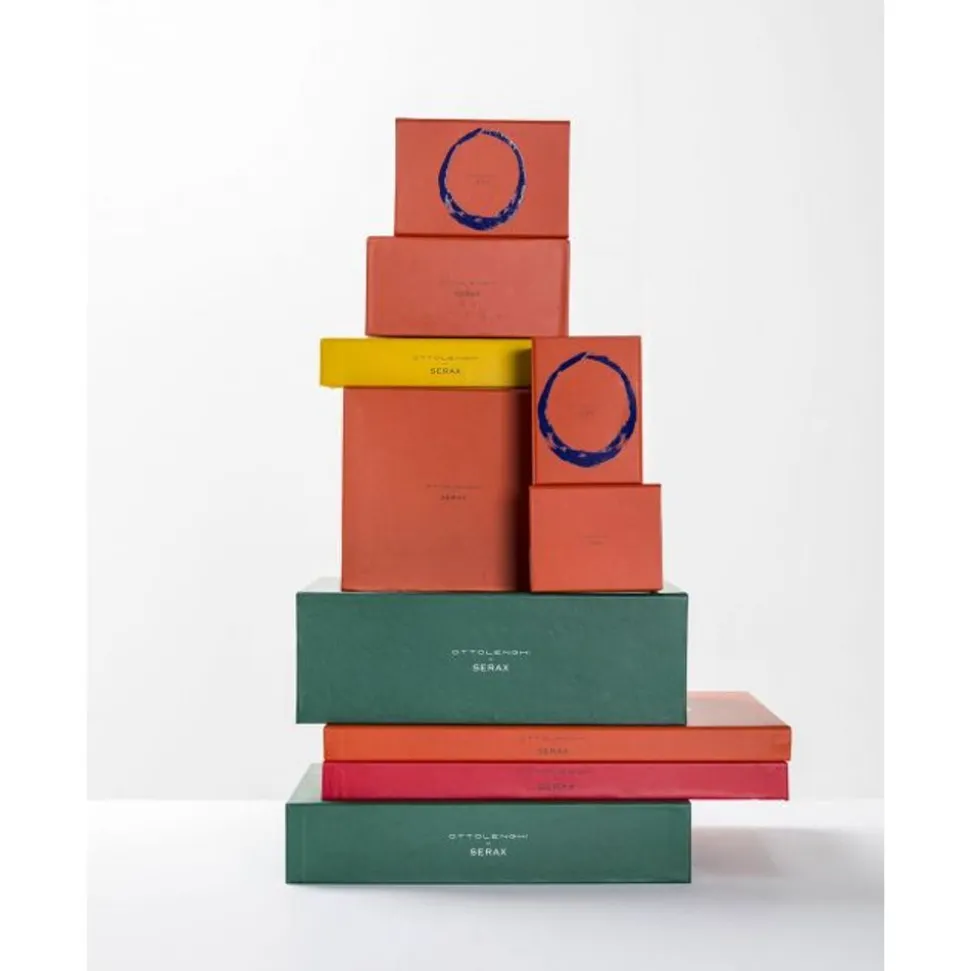 Serax Feast tableware by Ottolenghi Serveerschaal M 36cm H6cm Azure swirl-stripes rood