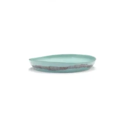 Serax Feast tableware by Ottolenghi Serveerschaal M 36cm H6cm Azure swirl-stripes rood
