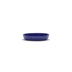 Serax Feast tableware by Ottolenghi Diep Bord 22cm H4cm Lapis Lazuli Swirl-Stripes Wit