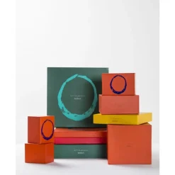 Serax Feast tableware by Ottolenghi Dinerbord L 26,5cm H2cm Sunny Yellow Swirl-Stripes Rood