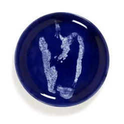 Serax Feast tableware by Ottolenghi Ontbijtbord S 19cm H2cm Lapis Lazuli Paprika Wit