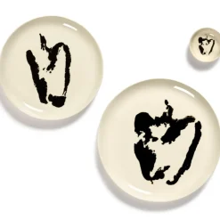 Serax Feast tableware by Ottolenghi Schotel XS 7,5cm H2cm Wit Paprika Zwart