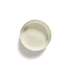 Serax Feast tableware by Ottolenghi Saladekom 28,5cm H9,5cm Wit Swirl-Stripes Rood