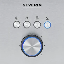 Severin AT 2621 broodrooster 4 snede(n) 1400 W Zwart Roestvrijstaal